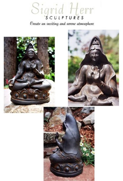 Asian Figure Statues - Kuan Yin Sculpture By sculptor Sigrid Herr